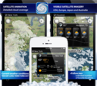 satellite weather cloud cover goes mtsat eumetsat for iPhone, iPod, iPad